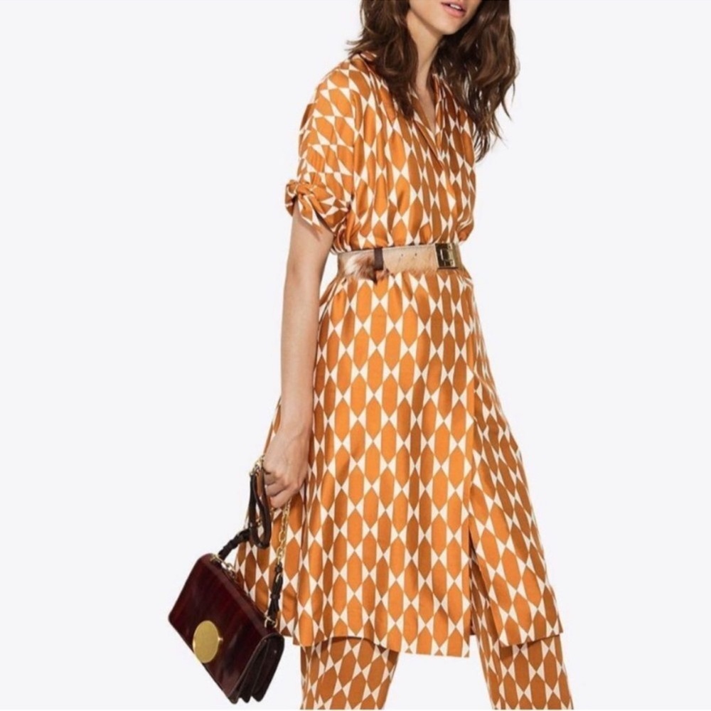 Tory Burch - Gold Diamond Tile Haley Coat